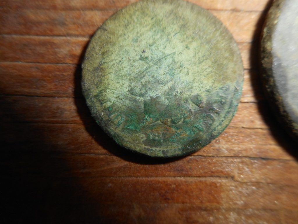 Very key-date, 1872 Indian Head penny, found in Plympton.