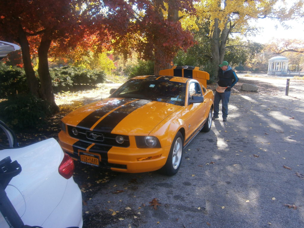 Ed from Upstate New York- look at Treasurenet and Findmall (Explorer section), and you'll see the handle EdFromUpstateNewYork- Ed drove down in his very cool mustang to hunt with Jeff in RI- some silver and a great time!
