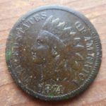 1874 Indian Head cent- better date