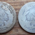 1891-O dimes, reverse
