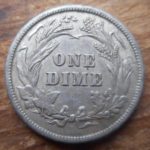 Reverse of 1898 Barber dime- One of the best I've ever found