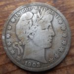 Obverse of sweet 1903-S Barber half, found in New Bedford