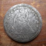 1861 Seated quarter, found in NB park