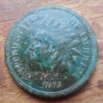 1872 Indian Head cent- key date- found in Plympton