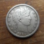 Obverse of 1894-S Barber quarter- really nice condition