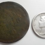 Couple of nice hunt finds- Large cent and Mercury dime